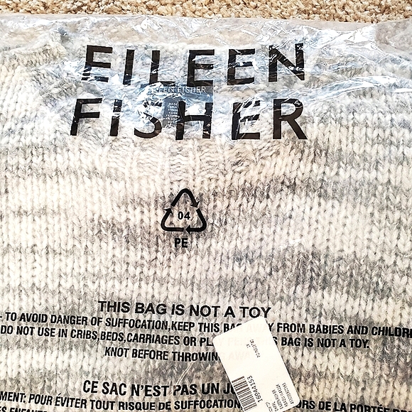Eileen Fisher Merino Wool Silk Blend Top,Plus Size - Picture 5 of 7